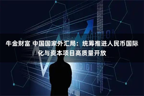 牛金财富 中国国家外汇局：统筹推进人民币国际化与资本项目高质量开放