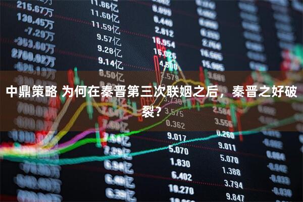 中鼎策略 为何在秦晋第三次联姻之后，秦晋之好破裂？